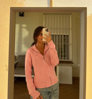 Jersey Burberry Rosa Talla XS Vintage
