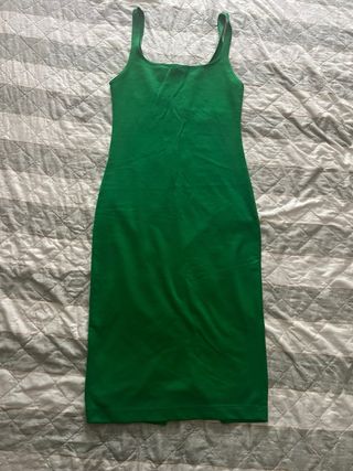 Vestido verde Zara como nuevo