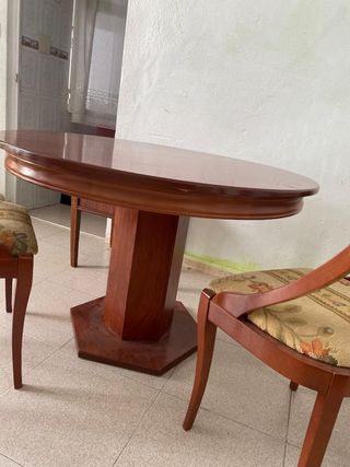 Mesa y 2 Sillas Madera Ikea