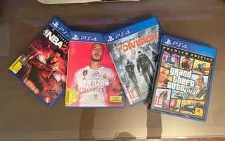 Consola PS4 Slim 1TB Negra + Mando Rojo + 4 Juegos