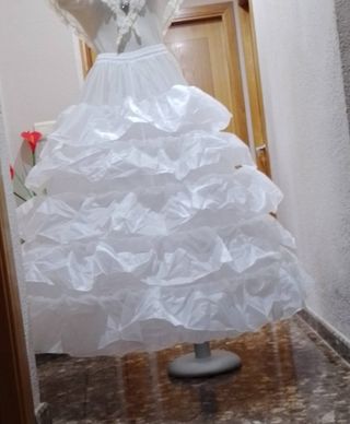 Cancán fallera Volumen extra blanco