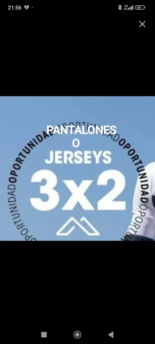 Jerseys 3x2 o Pantalones Chica 3x2