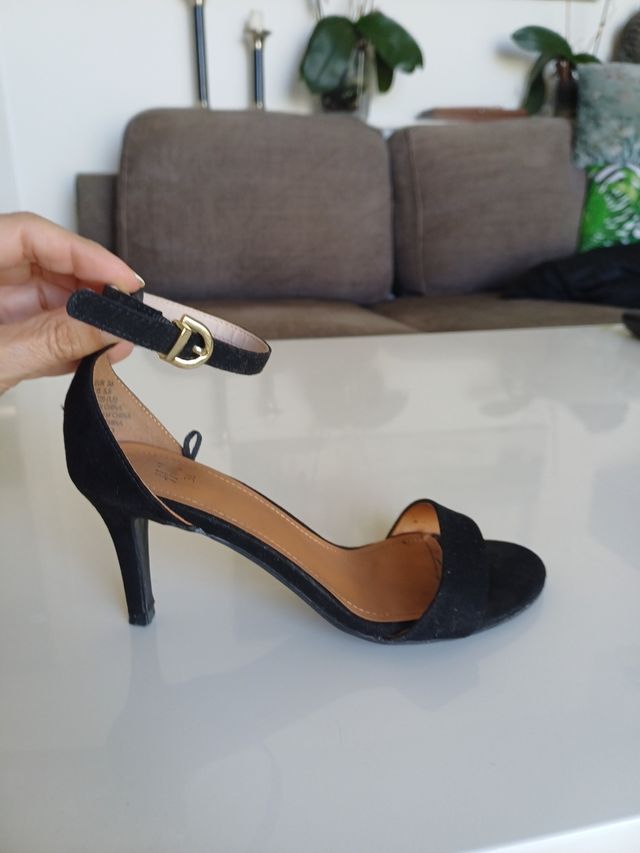 Sandalias H&M Negras Talla 36