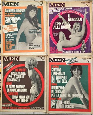 Lotto 14 riviste maschili Men 1970 1971