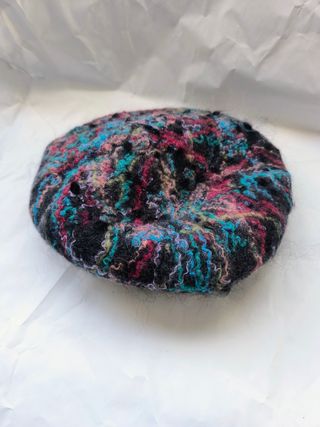 Boina de lana fieltro multicolor