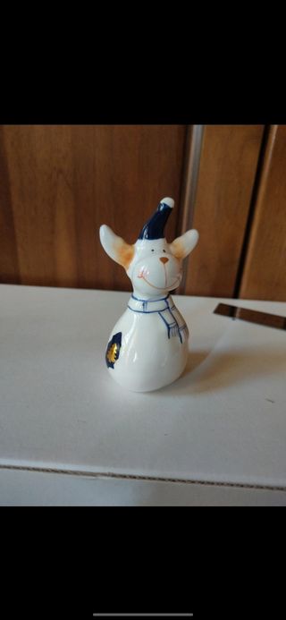 Renna decorativa in ceramica