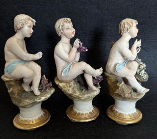 Antiche statuine Capodimonte N. 3 porcellana