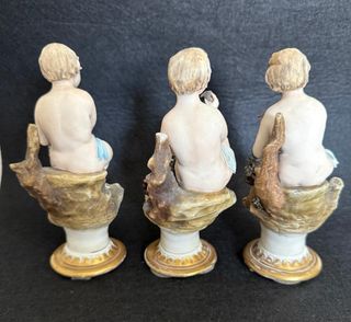 Antiche statuine Capodimonte N. 3 porcellana