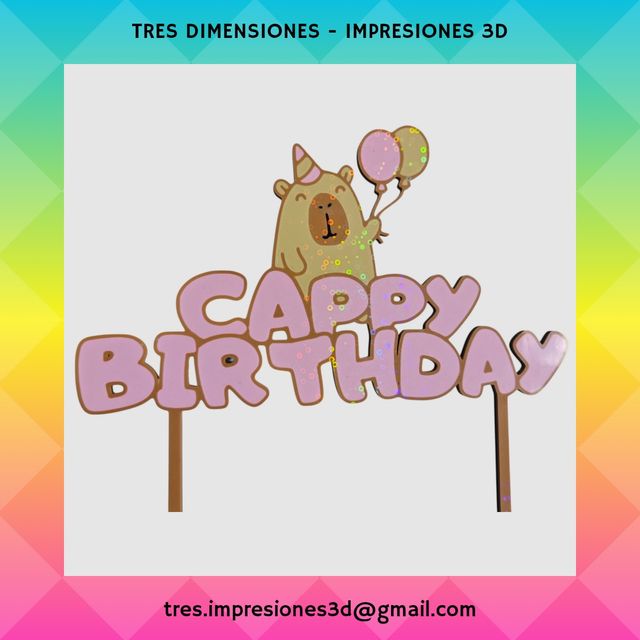 Adorno para tarta Capibara