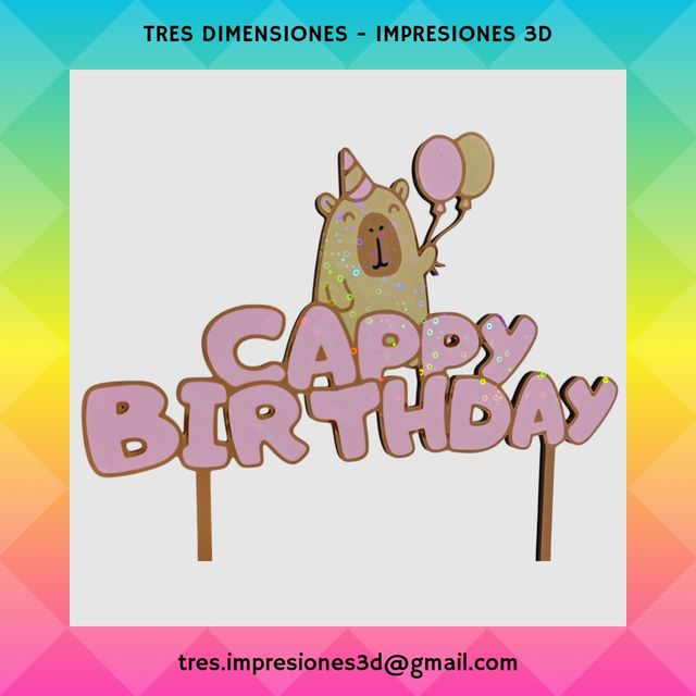 Adorno para tarta Capibara