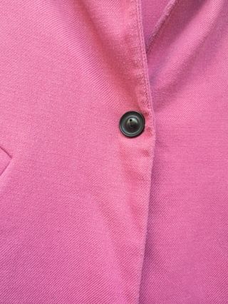 Abrigo sin forro Stradivarius rosa talla M