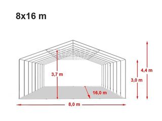 Carpa industrial desde 3x6m, muchas más medidas
