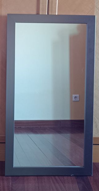 Espejo Rectangular Gris