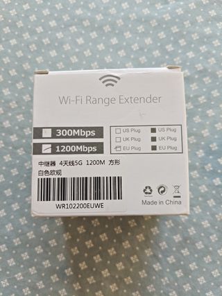Repetidor WiFi Blanco 5Ghz 2x600Mbps
