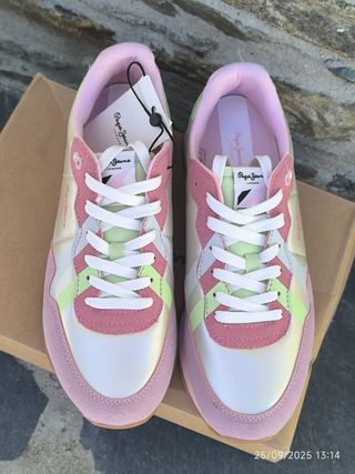 Zapatillas Pepe Jeans Factory Rosa Talla 40