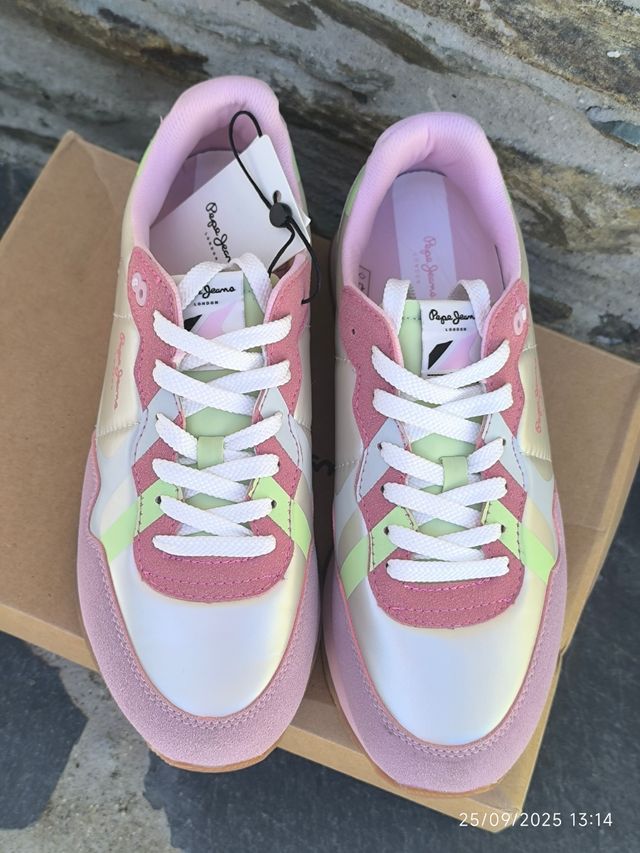 Zapatillas Pepe Jeans Factory Rosa Talla 40