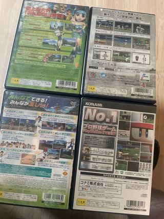 Pack 4 Juegos PS2 Japón: Golf, Tenis, Béisbol