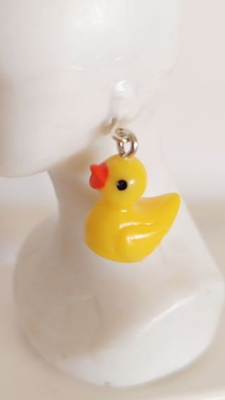 Pendientes patitos amarillos para muñeca