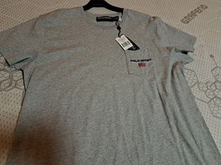 Polo Sport Camiseta Gris Talla L Nueva etiquetas