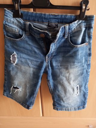 Pantalón corto vaquero niño Talla 10