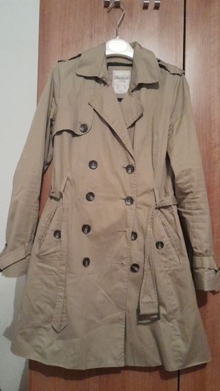 Gabardina Pull&Bear Beige Talla M