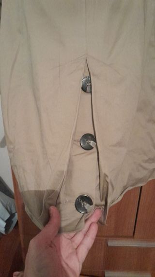Gabardina Pull&Bear Beige Talla M