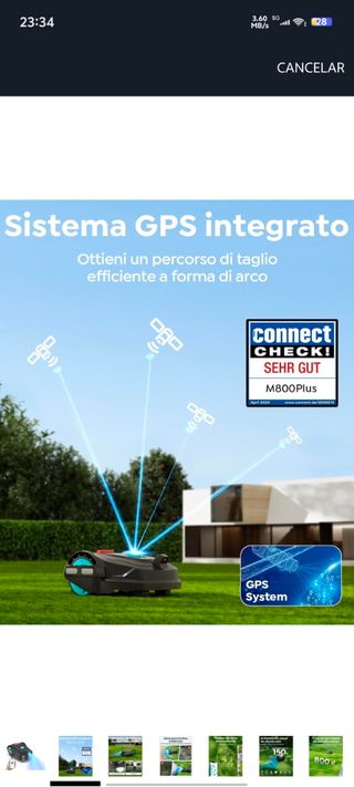 Robot Cortacésped YARDCARE M800Plus