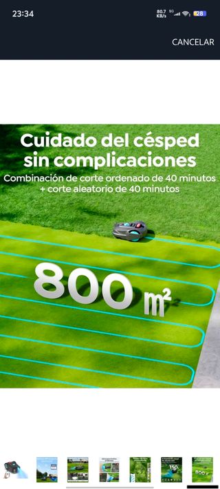 Robot Cortacésped YARDCARE M800Plus