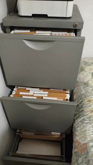 Archivador metálico 3 cajones gris