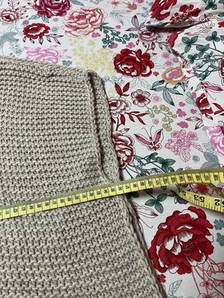 Poncho Oversize Mujer Beige