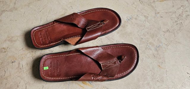 Sandalias Cuero Abercrombie New York Hombre