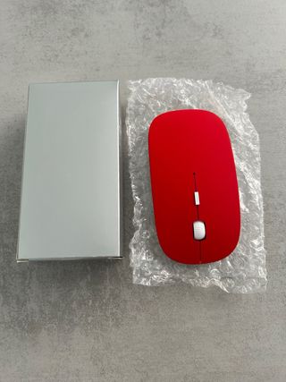Ratón inalámbrico nuevo rojo
a pilas 