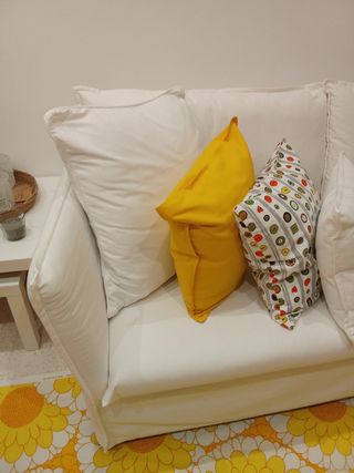 Sofá blanco Ikea Backsalen