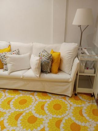 Sofá blanco Ikea Backsalen