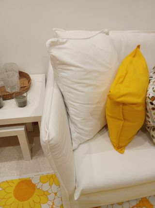 Sofá blanco Ikea Backsalen
