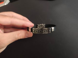 Pulsera Silicona y Acero Greca