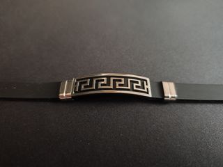 Pulsera Silicona y Acero Greca