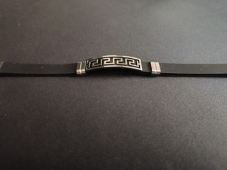 Pulsera Silicona y Acero Greca