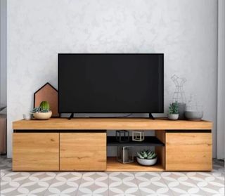 Mueble TV madera con tara frontal