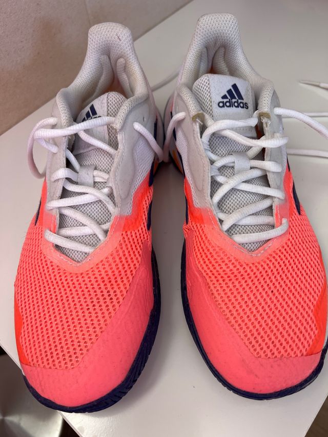 Zapatillas Adidas Tenis/Padel Naranja/Blanco