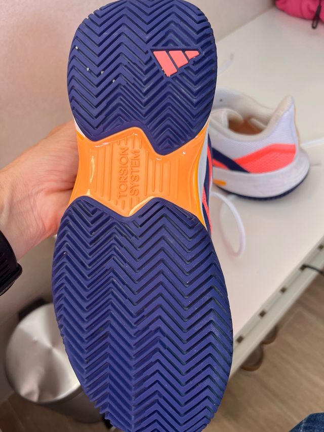 Zapatillas Adidas Tenis/Padel Naranja/Blanco