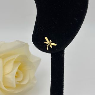 Pendientes de libélula de oro 18kt