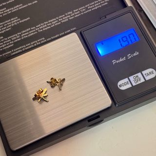 Pendientes de libélula de oro 18kt