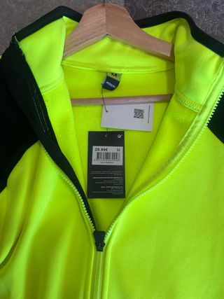 Maillot Ciclismo Invierno Amarillo Flúor, nuevo.