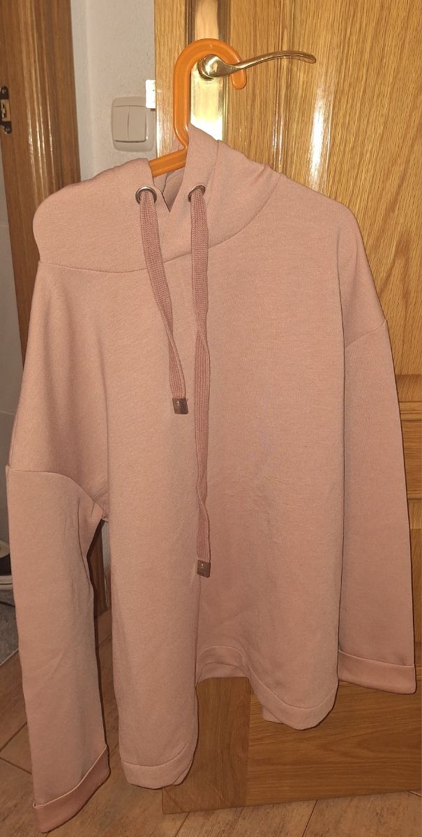 Sudadera Stradivarius Rosa Talla M