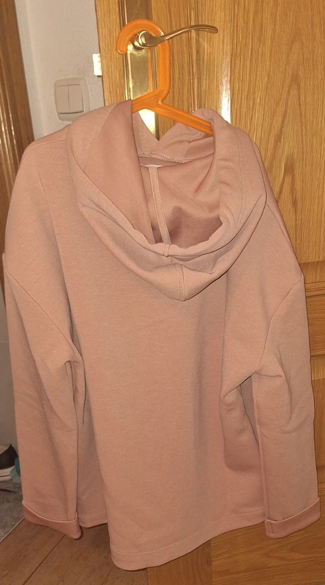 Sudadera Stradivarius Rosa Talla M