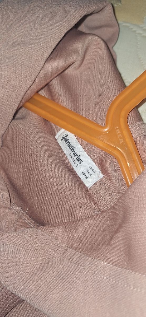 Sudadera Stradivarius Rosa Talla M