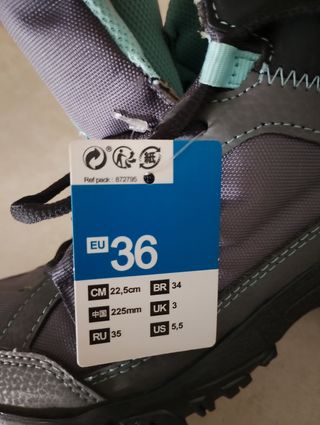 Zapatillas montaña Quechua Talla 36