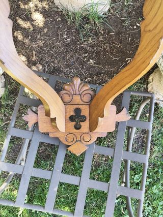 Consola de madera rústica