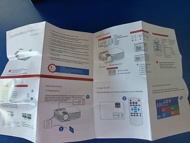 Proiettore home cinema a LED una volta usato